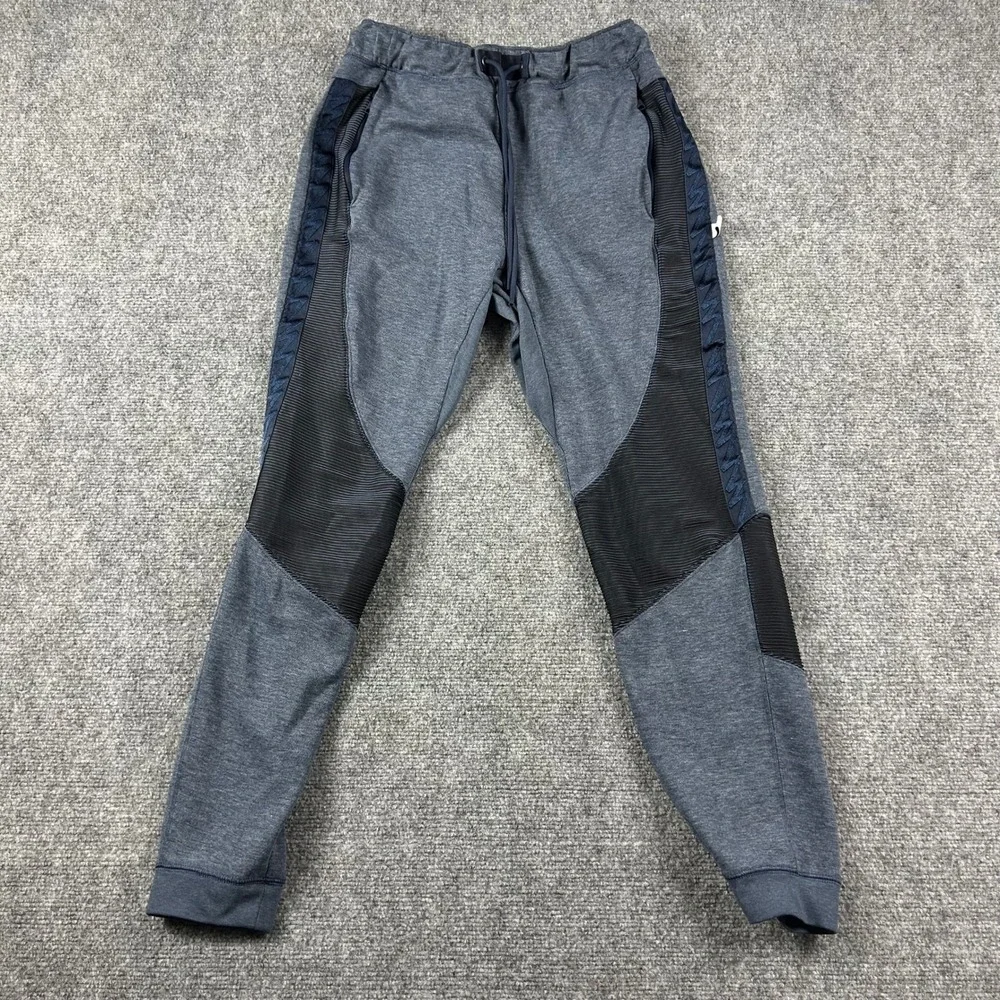 Jordan Sweatpants‎ Mens Small Blue Slim Fit Dri-FIT Joggers Paneled Athletic